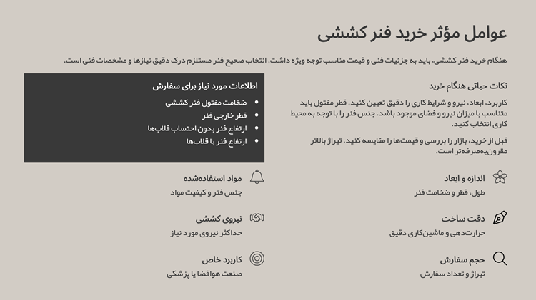 راهنمای خرید فنر کششی